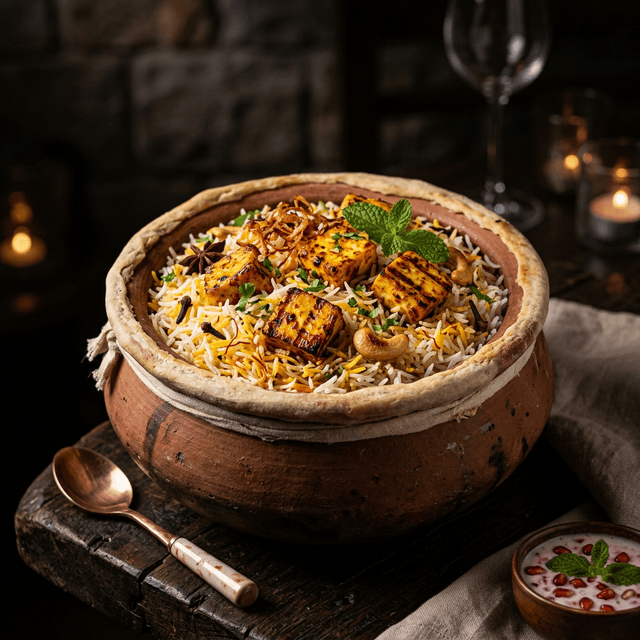 Signature Paneer Biryani at Empyrean Lake Resort